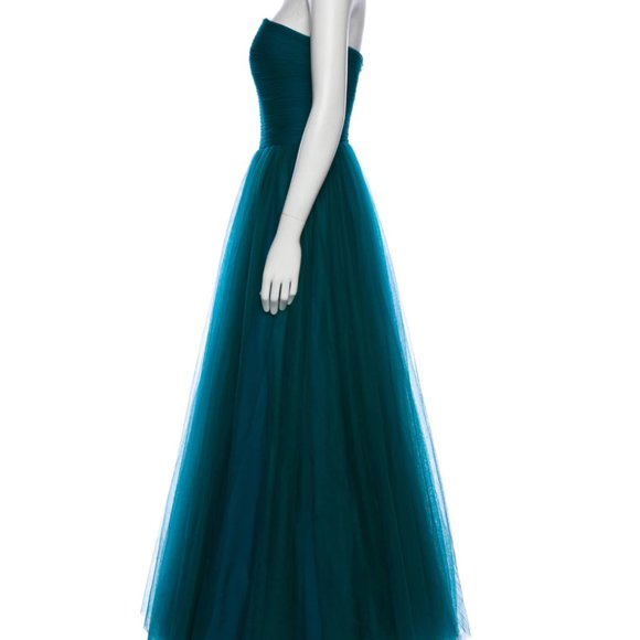 NWOT Badgley Mischka Collection Strapless Tulle Ball Gown - US 14 / XL - Picture 12 of 14